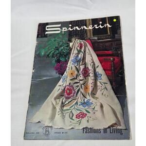 Vintage Spinnerin Fashions In Living Volume 168 Magazine Knitting Crochet